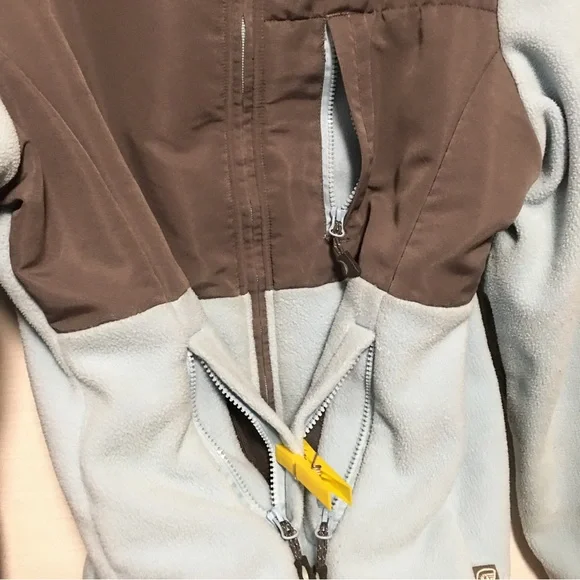 Free country full zip soft shell Jacket blue & Grey LG - Picture 12 of 14